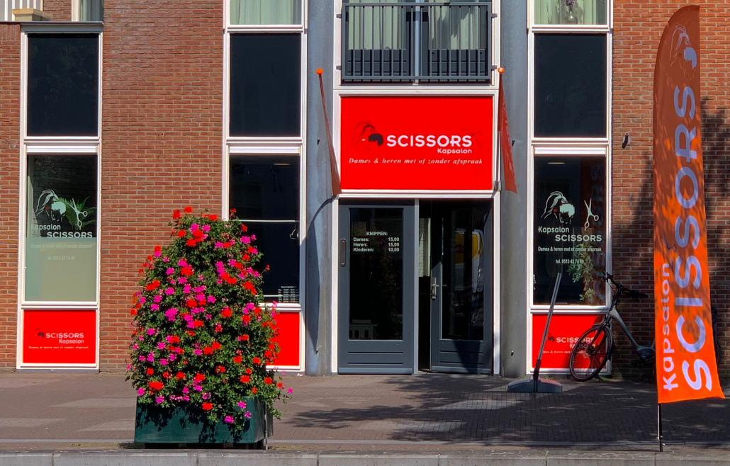 Werkplek in Scissors Kapsalon