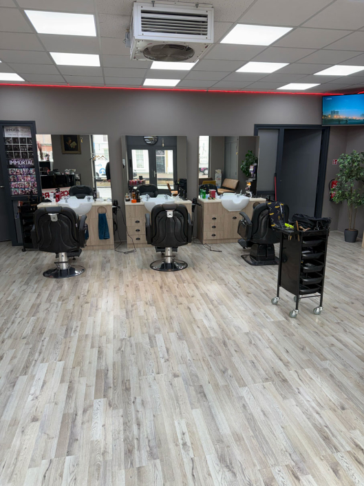 Knipplekken in de salon